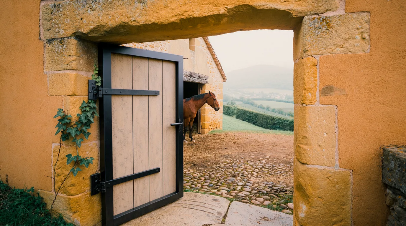 Entrée, Gold Ranch, centre équestre à Boyeux-Saint-Jérôme